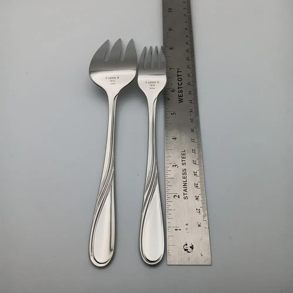 Lenox Summerville Serving & Place Forks 18/10 Stainless Flatware Vietnam New